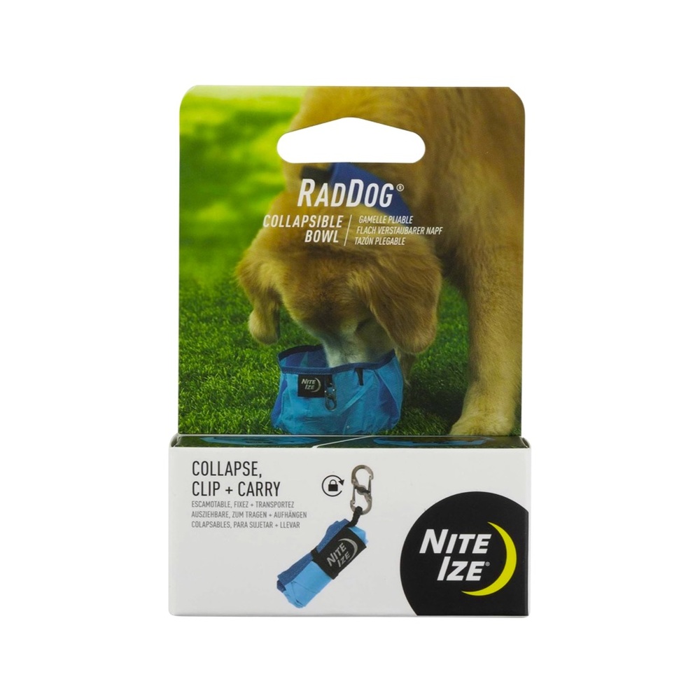 Nite IZE RadDog Collapsible Dog Bowl, Lightweight Food and Water Bowl NEW!!